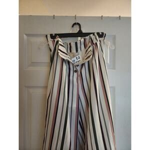 anthropology Hem & Thread Womens Striped Pants NWT Size Large